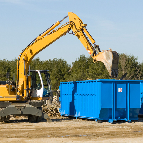 can i rent a residential dumpster for a construction project in East Waterboro